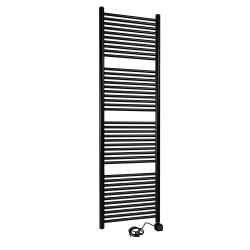 Tone-E-zwart-CRE_0503-be den high res vierkant 2500 Tone elektrische handdoekradiator zwart schuin